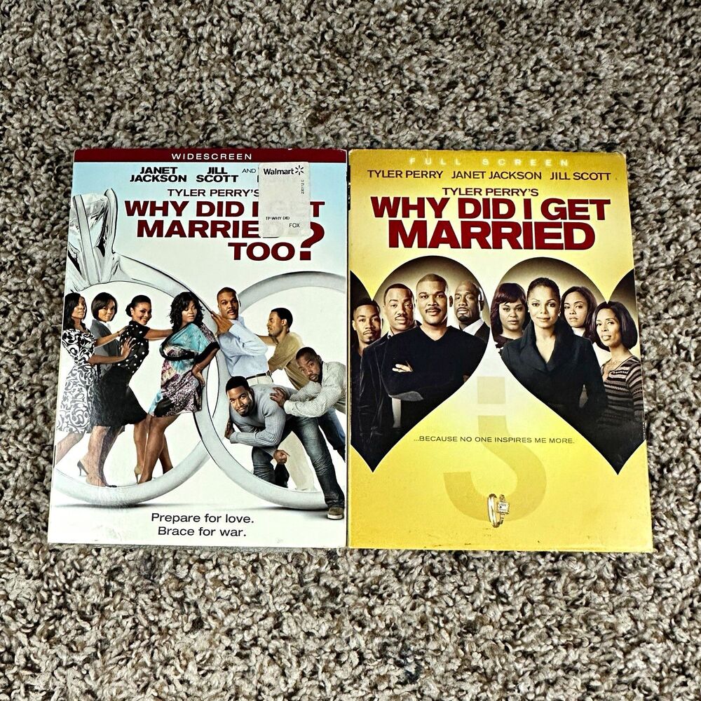 Tyler Perry Why Did I Get Married & Too Lionsgate DVD Lot of 2 PG-13